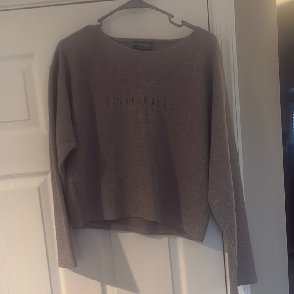 Hollister Gray Crew Neck Sweater Soft Knit Casual